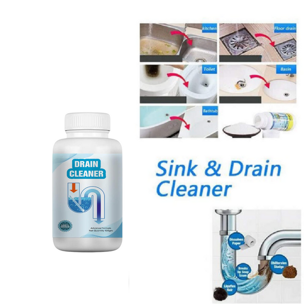 Powerful Drainage, Sinks & Pipes Blockage Removal Powder