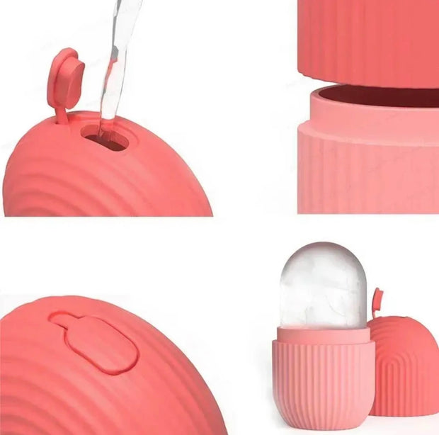 Ice Facial Cure Roller Silicone Massager – Big Ice Roller for Face Glow, Wrinkle Removal & Skin Massage Tool
