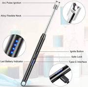 Electric USB Rechargeable Flameless Lighter Flexible and Windproof