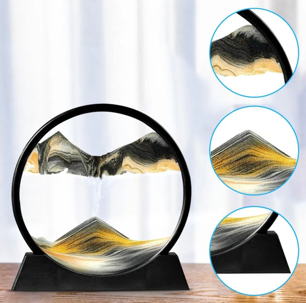 Sand Lamp 3D Moving Sandscapes - Moving Sand Art - Hourglass Sand Timer - Night Lamp